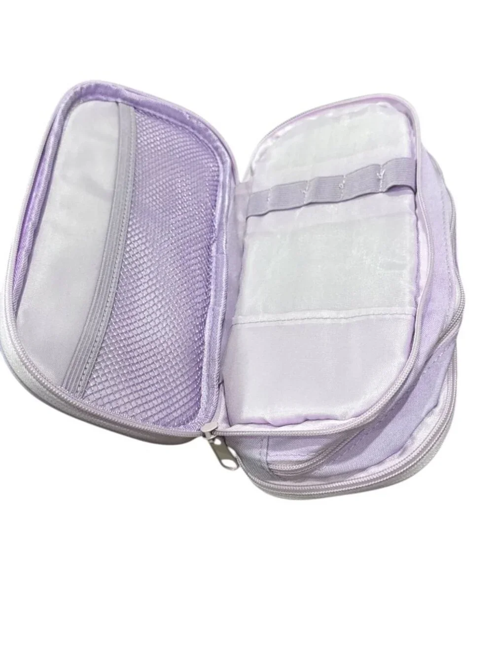 UP&UP Triple Zip Multicompartment Pencil Case Pouch Purple